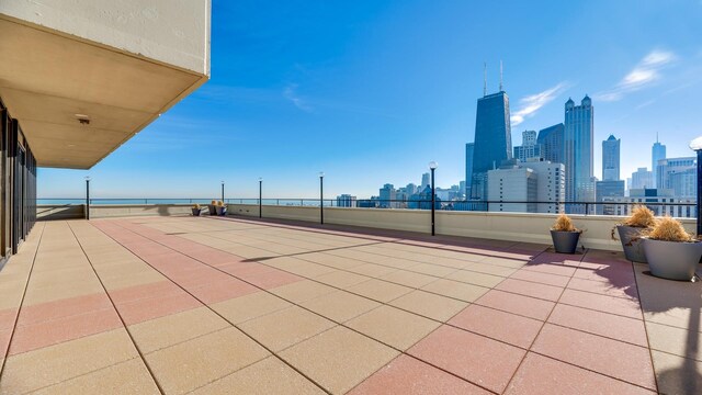 1212 N Lake Shore Dr Unit 12Cn, Chicago, IL 60610 - view of patio / terrace with a view of skyline