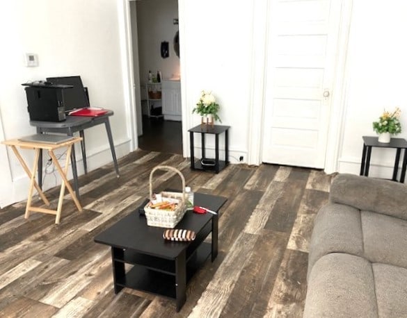 living room featuring wood finished floors