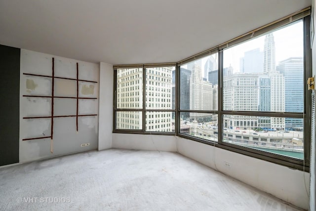 405 N Wabash Ave Unit 807, Chicago, IL 60611 - unfurnished sunroom with a view of city