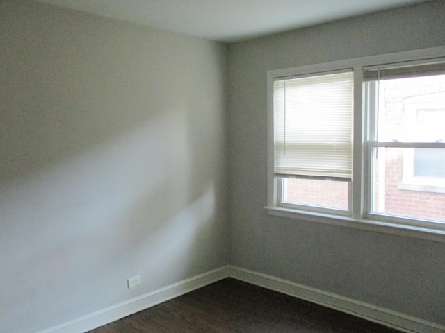 9029 S Crandon Ave, Chicago, IL 60617 - spare room with baseboards and dark wood-style flooring
