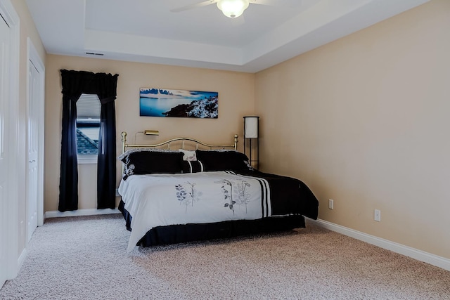 8834 Doubletree Dr N, Crown Point, IN 46307 - bedroom featuring carpet, a raised ceiling, and baseboards