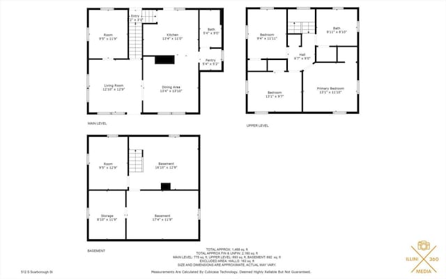 512 S Scarborough St, Sidney, IL 61877 - room layout