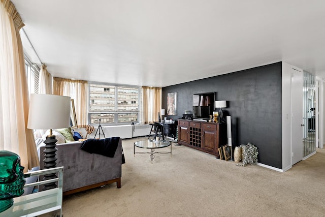 4800 S Chicago Beach Dr Unit 1106S, Chicago, IL 60615 - carpeted living room with healthy amount of natural light and baseboards
