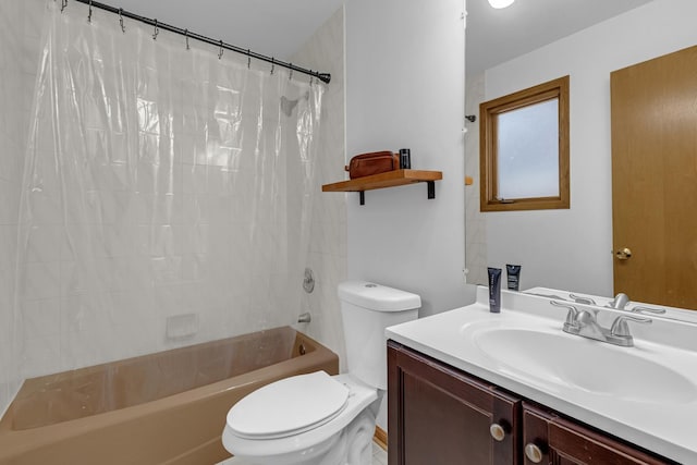 7260 W Fitch Ave, Chicago, IL 60631 - bathroom with toilet, vanity, and shower / tub combo with curtain