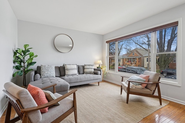 1235 Euclid Ave, Berwyn, IL 60402 - living area featuring baseboards and wood-type flooring