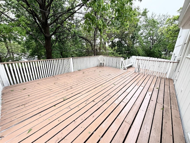 615 N Blanchard St, Wheaton, IL 60187 - wooden deck featuring view of scattered trees