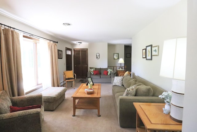 245 N Linn St, Princeton, IL 61356 - living area featuring healthy amount of natural light and light colored carpet