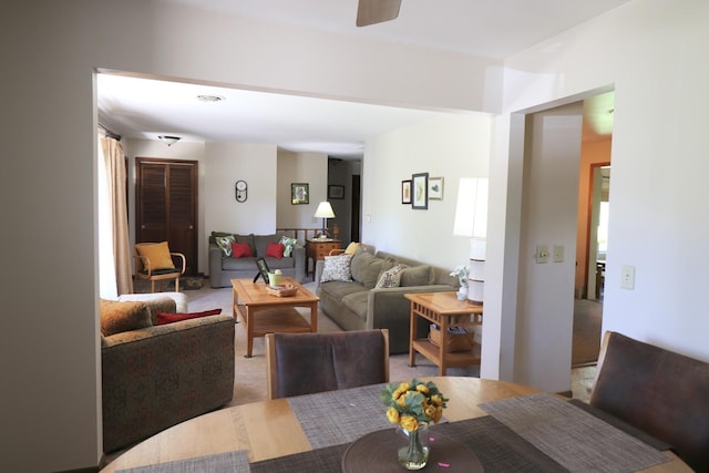 245 N Linn St, Princeton, IL 61356 - living area with light colored carpet