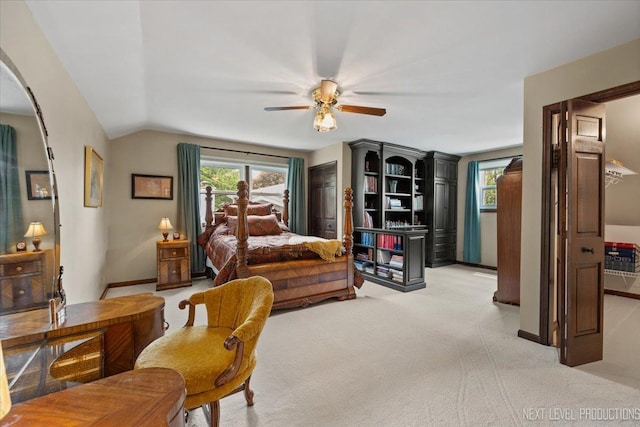 6446 Hanover Ct, Lisle, IL 60532 - bedroom with multiple windows, light colored carpet, baseboards, and vaulted ceiling