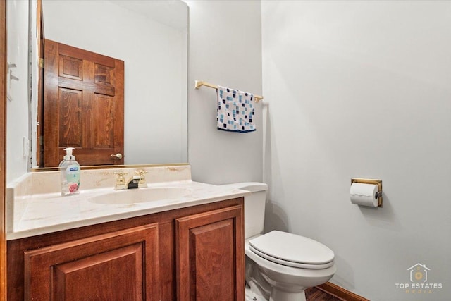 1748 Pinnacle Dr, Aurora, IL 60502 - half bathroom with vanity and toilet