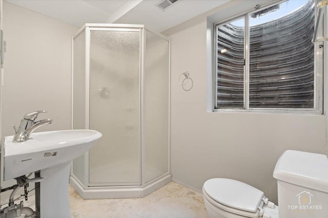 1748 Pinnacle Dr, Aurora, IL 60502 - full bathroom featuring toilet and a shower stall