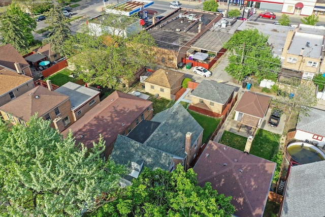 aerial view of residential area