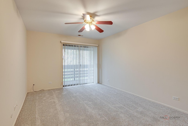 1088 Shermer Rd Unit 307, Northbrook, IL 60062 - spare room with ceiling fan, carpet floors, and baseboards
