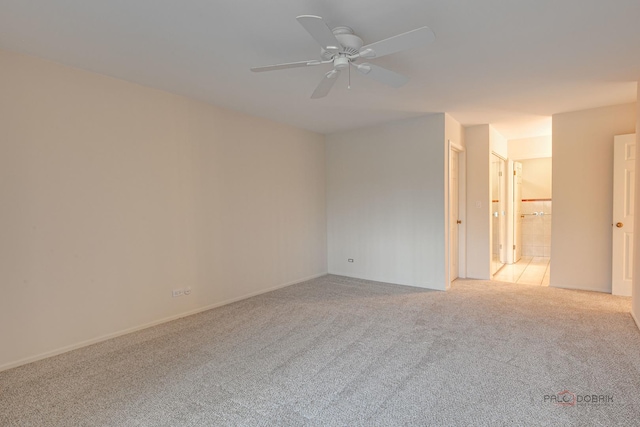 1088 Shermer Rd Unit 307, Northbrook, IL 60062 - empty room with light colored carpet and ceiling fan