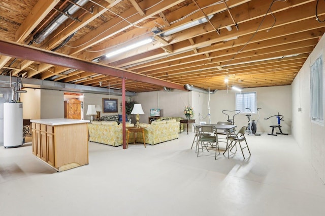 2207 Olde Mill Ln, Mchenry, IL 60050 - basement featuring water heater
