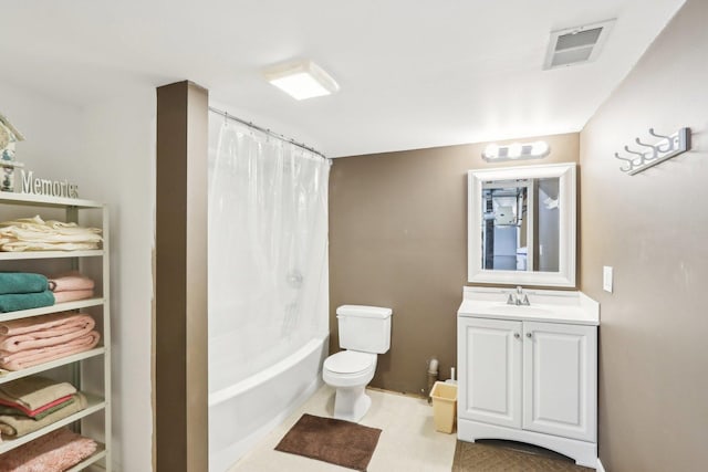 2207 Olde Mill Ln, Mchenry, IL 60050 - bathroom with vanity, toilet, and shower / bath combo