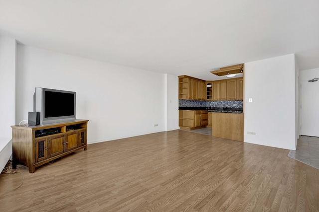 5455 N Sheridan Rd Unit 3611, Chicago, IL 60640 - unfurnished living room featuring light wood-style flooring
