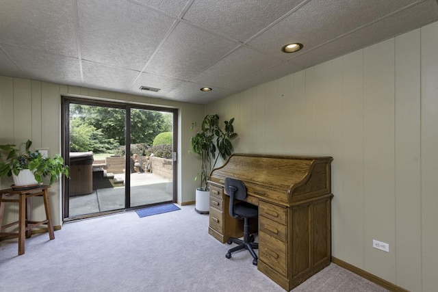 3030 Wall Ave, Waukegan, IL 60087 - carpeted office featuring a decorative wall and recessed lighting