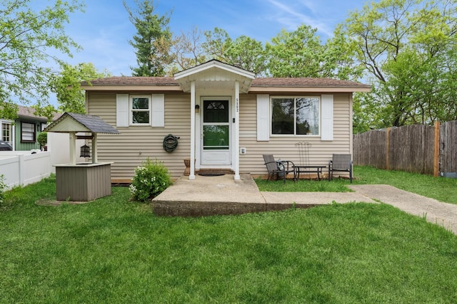 view of bungalow-style home