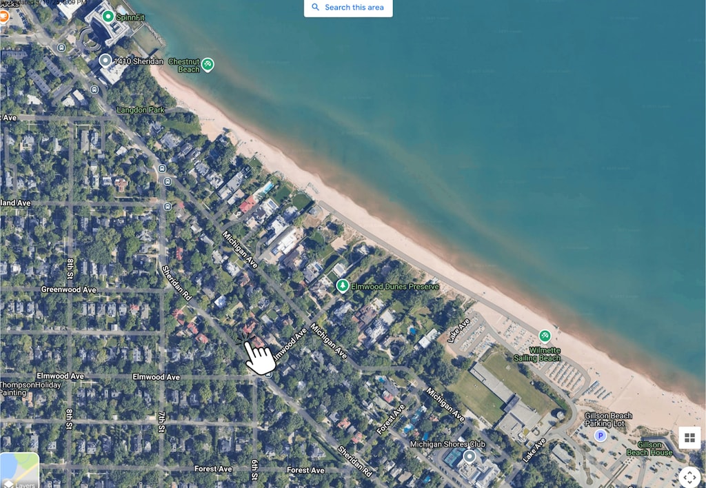 1112 Sheridan Rd, Wilmette, IL 60091 - map of property location