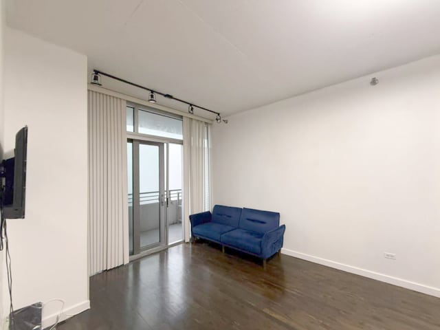 1720 S Michigan Ave Unit 1711, Chicago, IL 60616 - unfurnished room featuring dark wood-style floors and baseboards
