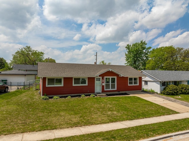 440 Berkshire Ave, Romeoville, IL 60446 - ranch-style home featuring entry steps, roof with shingles, and concrete driveway