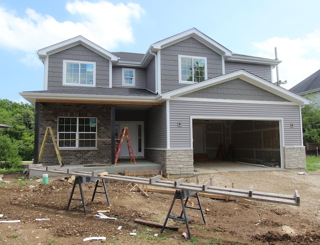 735 Fox Trail Ter, Cary, IL 60013 - view of front facade featuring a porch and dirt driveway