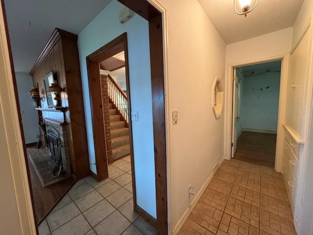 110 Martin Dr, Rock Falls, IL 61071 - hall featuring stairway and baseboards
