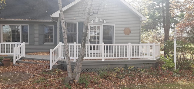 110 Martin Dr, Rock Falls, IL 61071 - rear view of property featuring a wooden deck