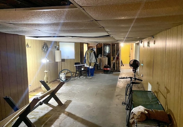 4943 W Monroe St, Chicago, IL 60644 - unfinished basement featuring wooden walls