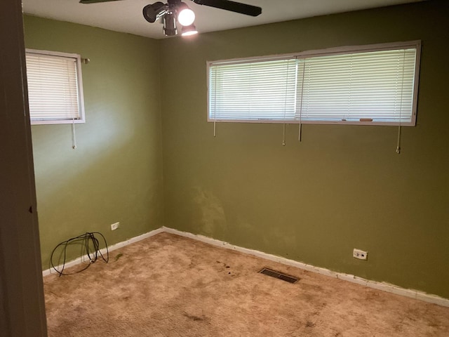 4640 185th Pl, Country Club Hills, IL 60478 - carpeted empty room featuring a ceiling fan and baseboards