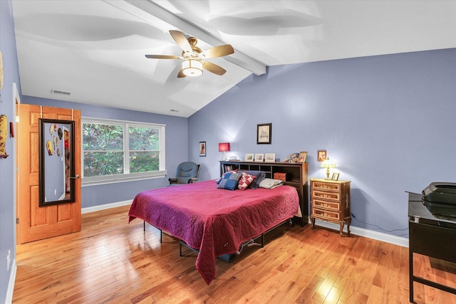 3408 Mill Creek Ct, Champaign, IL 61822 - bedroom featuring light wood-type flooring, baseboards, and a ceiling fan