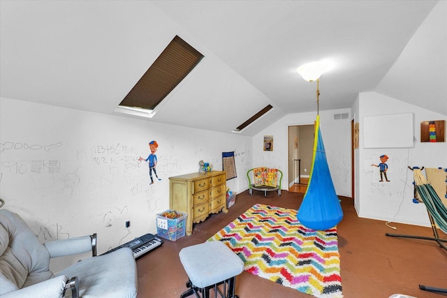 3408 Mill Creek Ct, Champaign, IL 61822 - recreation room with vaulted ceiling