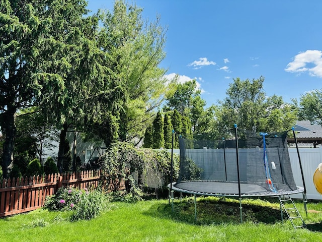 3408 Mill Creek Ct, Champaign, IL 61822 - view of yard with a trampoline