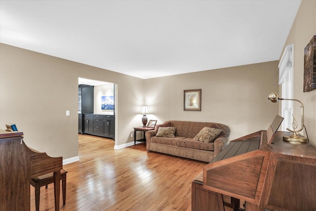 3408 Mill Creek Ct, Champaign, IL 61822 - living room with light wood-style floors and baseboards