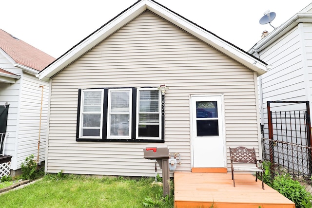 2940 W 38th St, Chicago, IL 60632 - back of property featuring a deck