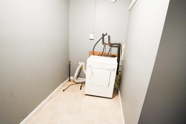 2940 W 38th St, Chicago, IL 60632 - washroom featuring washer / clothes dryer and baseboards