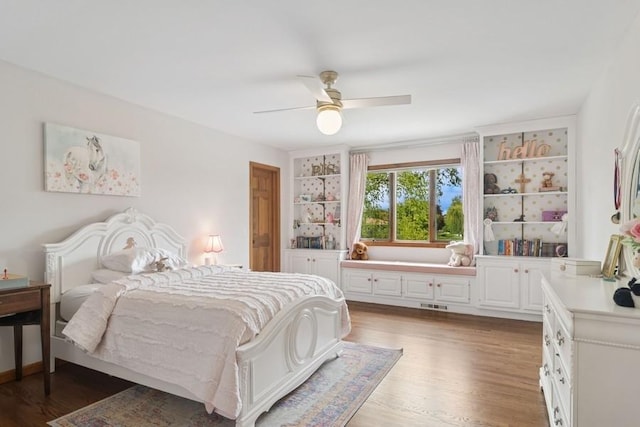 22902 W Lochanora Dr, Hawthorn Woods, IL 60047 - bedroom with light wood-style flooring and ceiling fan