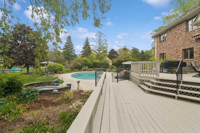 22902 W Lochanora Dr, Hawthorn Woods, IL 60047 - view of swimming pool with a deck