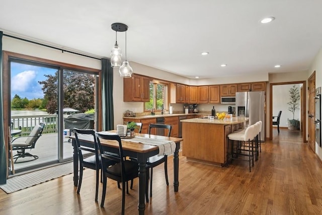 22902 W Lochanora Dr, Hawthorn Woods, IL 60047 - dining room featuring wood finished floors and recessed lighting