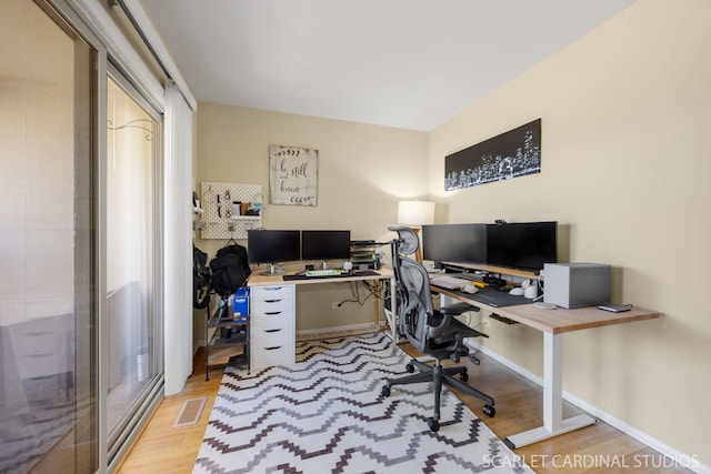 647 Glacier Trl, Roselle, IL 60172 - office featuring light wood-style floors and baseboards