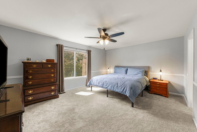 1876 Ione Ln, Aurora, IL 60503 - carpeted bedroom featuring baseboards and a ceiling fan