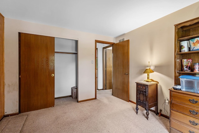 2841 E Pine Dr, Crete, IL 60417 - bedroom featuring light colored carpet and a closet
