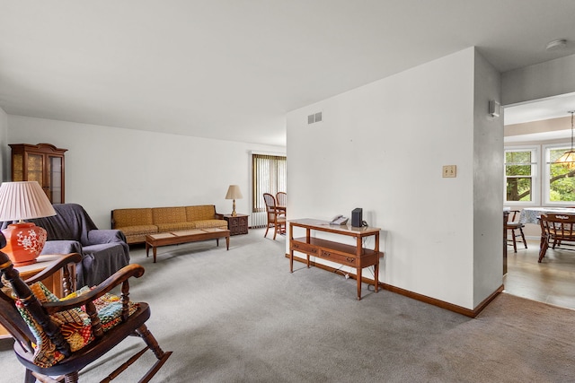 2841 E Pine Dr, Crete, IL 60417 - living area featuring plenty of natural light, carpet flooring, and a desk
