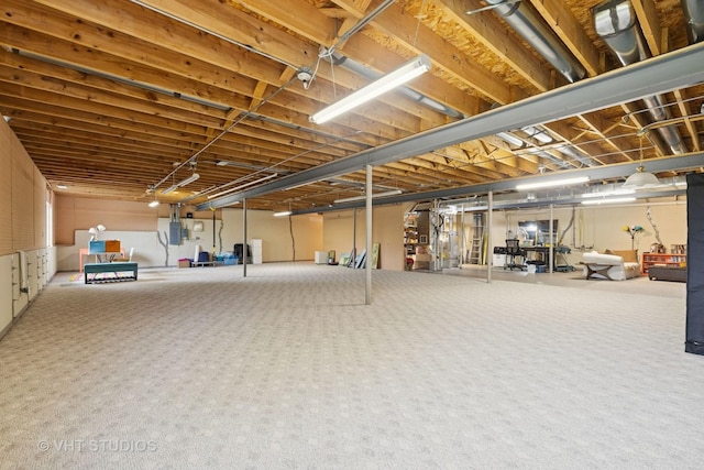 12433 Foxtail Ln, Huntley, IL 60142 - unfinished below grade area with carpet