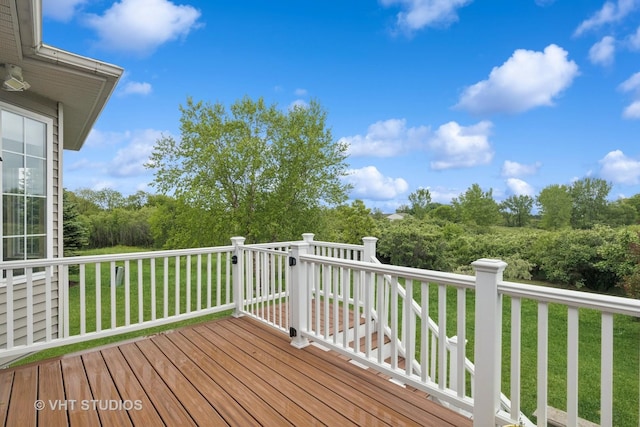12433 Foxtail Ln, Huntley, IL 60142 - wooden terrace featuring a lawn