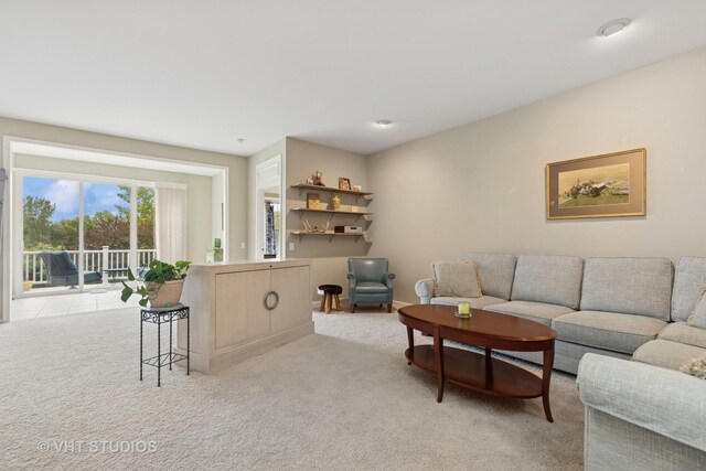12433 Foxtail Ln, Huntley, IL 60142 - living room featuring light carpet