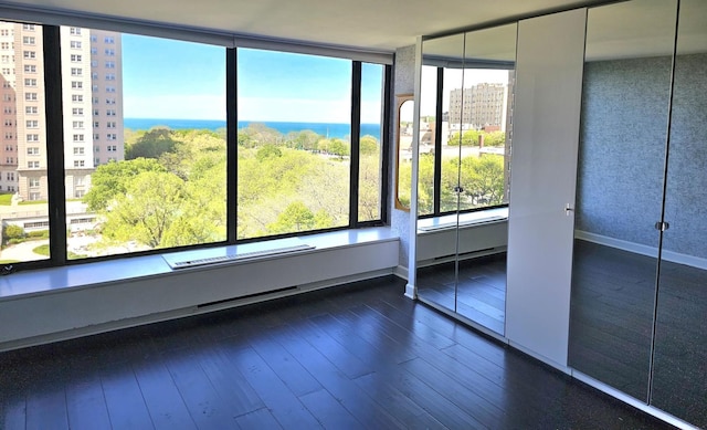 5455 N Sheridan Rd Unit 901, Chicago, IL 60640 - spare room with dark wood-type flooring and baseboards