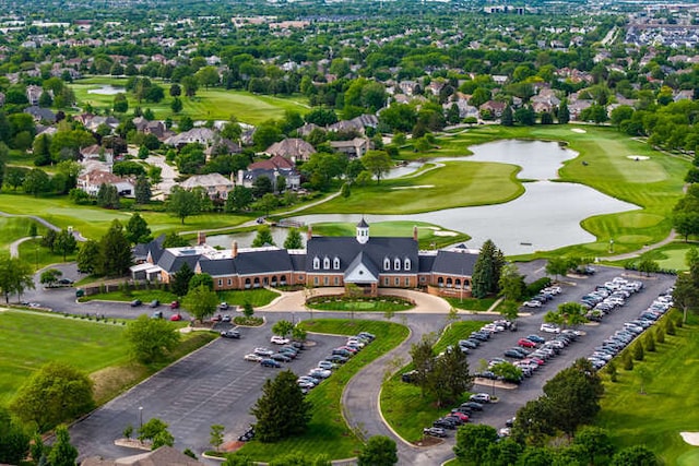 3211 Treyburn Rd, Naperville, IL 60564 - bird's eye view of a local golf course and a nearby body of water