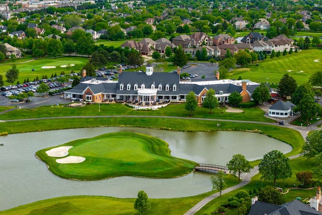 3211 Treyburn Rd, Naperville, IL 60564 - aerial view of residential area with a nearby body of water and a golf course